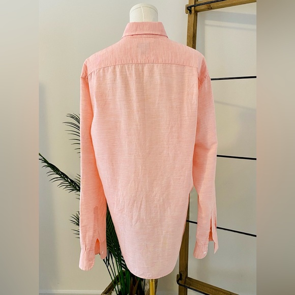 J. Crew Men's Light Coral Button-Down Shirt - Picture 4 of 10
